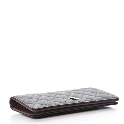 Chanel Caviar Quilted Yen Wallet Black 4 of 8