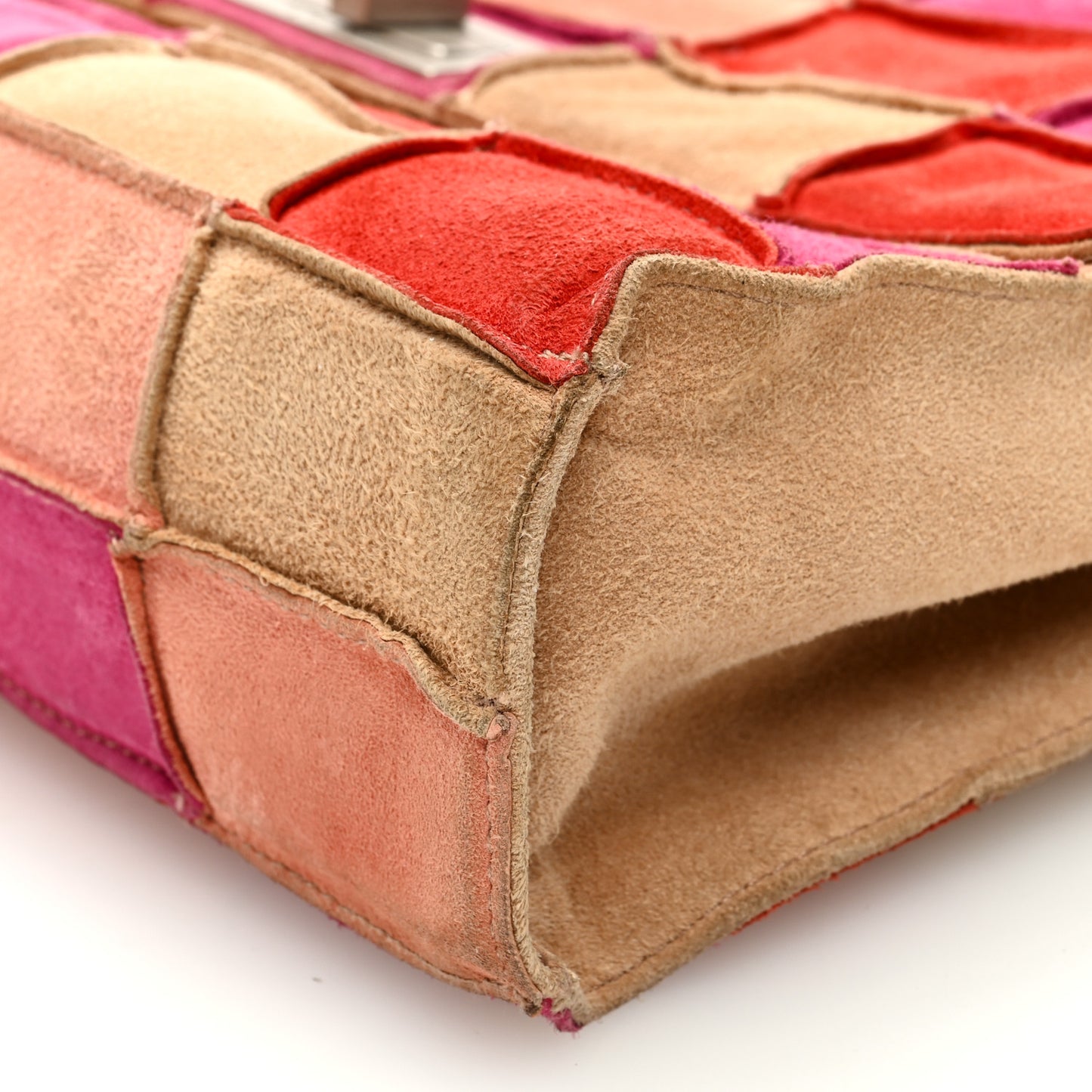 Suede Patchwork Medium Mademoiselle Flap Multicolor