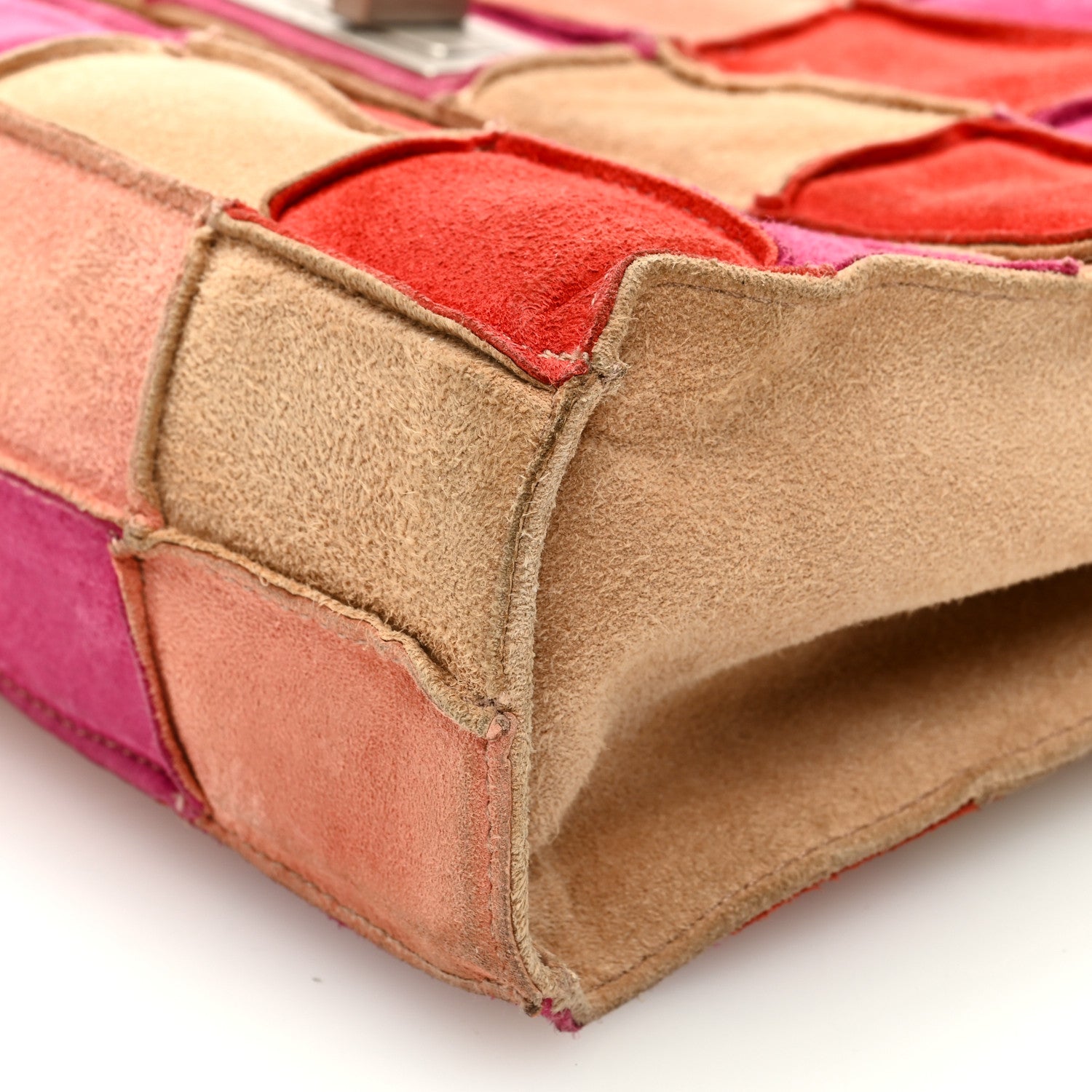 Chanel Suede Patchwork Medium Mademoiselle Flap Multicolor 9 of 11
