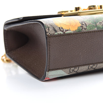 Gucci GG Supreme Monogram Tian Small Padlock Shoulder Bag Beige Multicolor New Acero 9 of 12