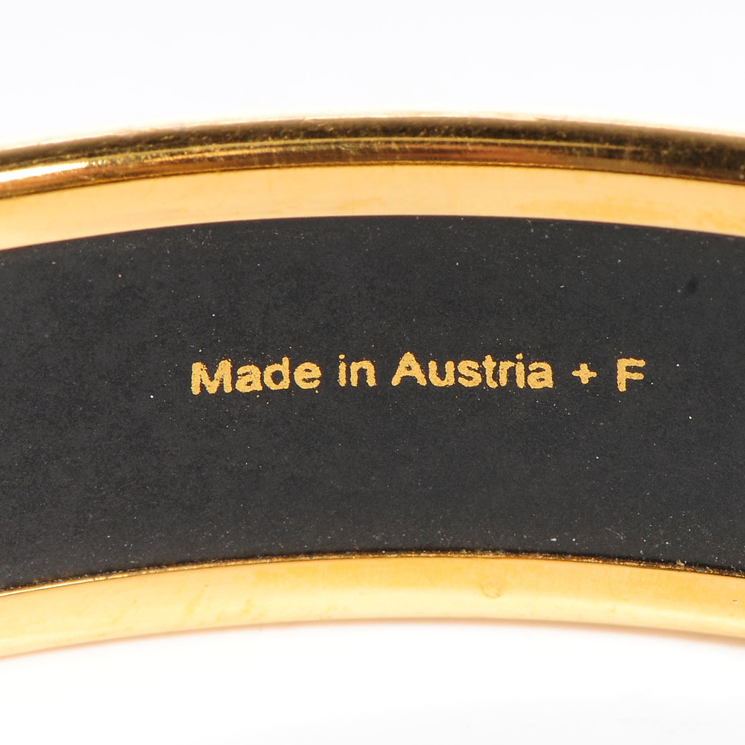 Hermes Enamel Printed Caleche Medium Bracelet 70 Yellow 5 of 6