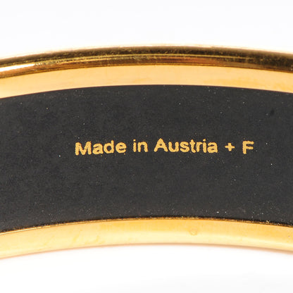 Hermes Enamel Printed Caleche Medium Bracelet 70 Yellow 5 of 6