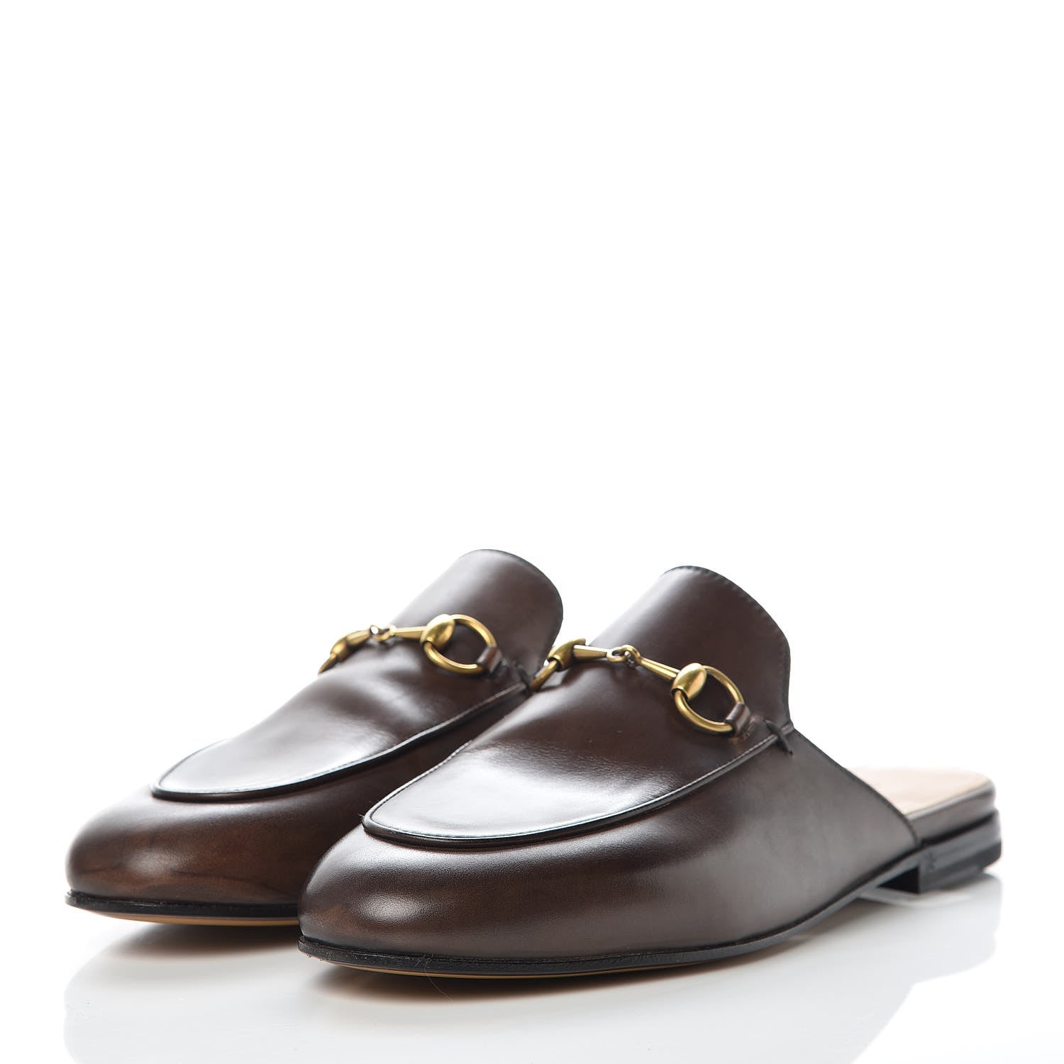 Gucci Calfskin Womens Princetown Slippers 36 Fondente Brown 3 of 9