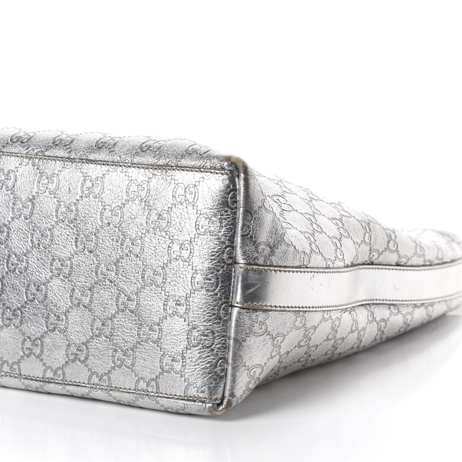 Gucci Metallic Guccissima Hobo Silver 7 of 12