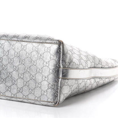 Gucci Metallic Guccissima Hobo Silver 7 of 12