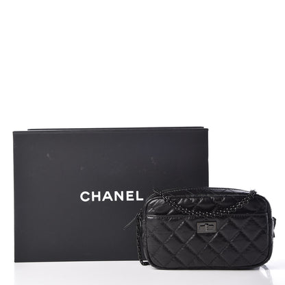 Chanel Aged Calfskin Quilted Mini Reissue Camera Case So Black 11 of 11