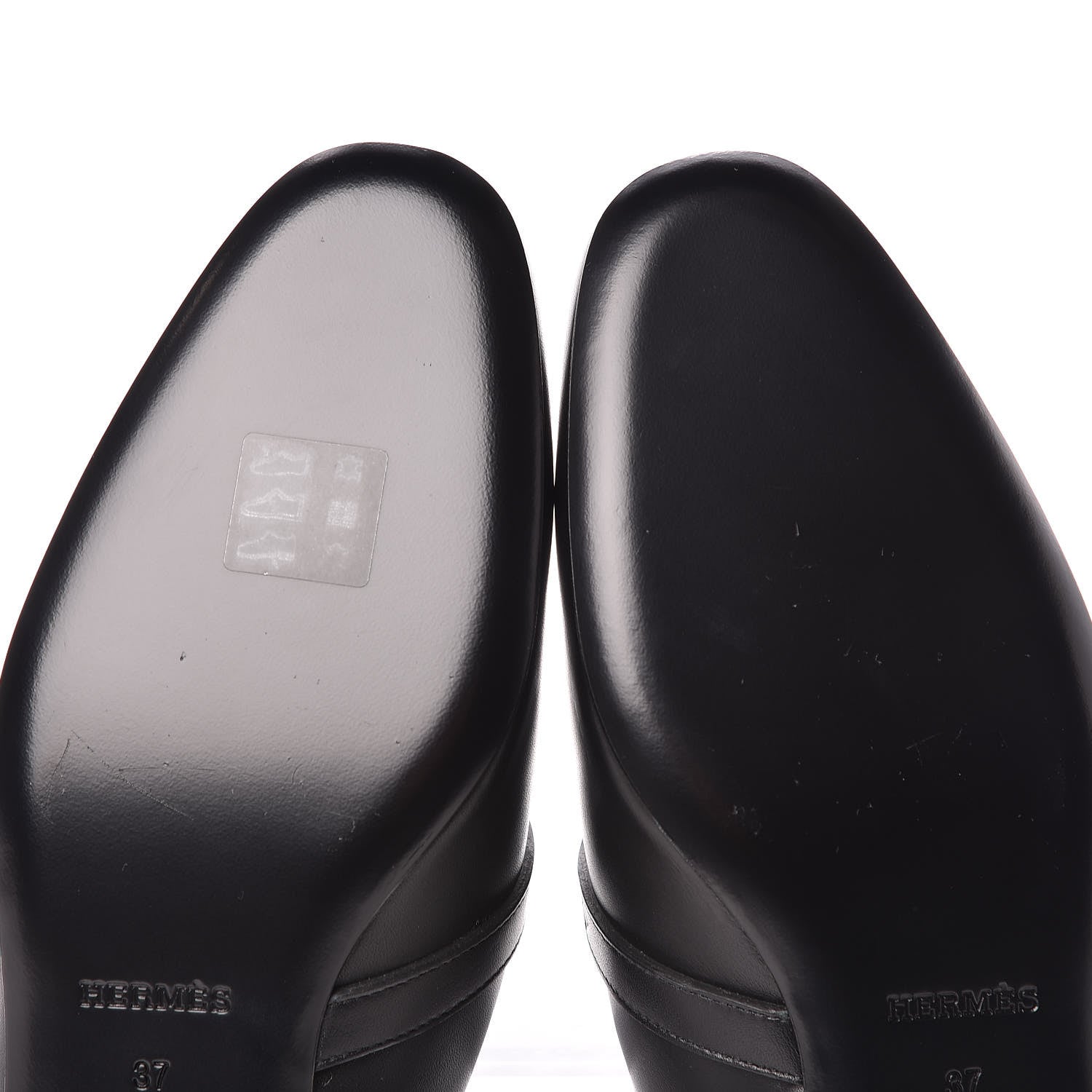 Hermes Goatskin Oz Mules 37 Black 10 of 12