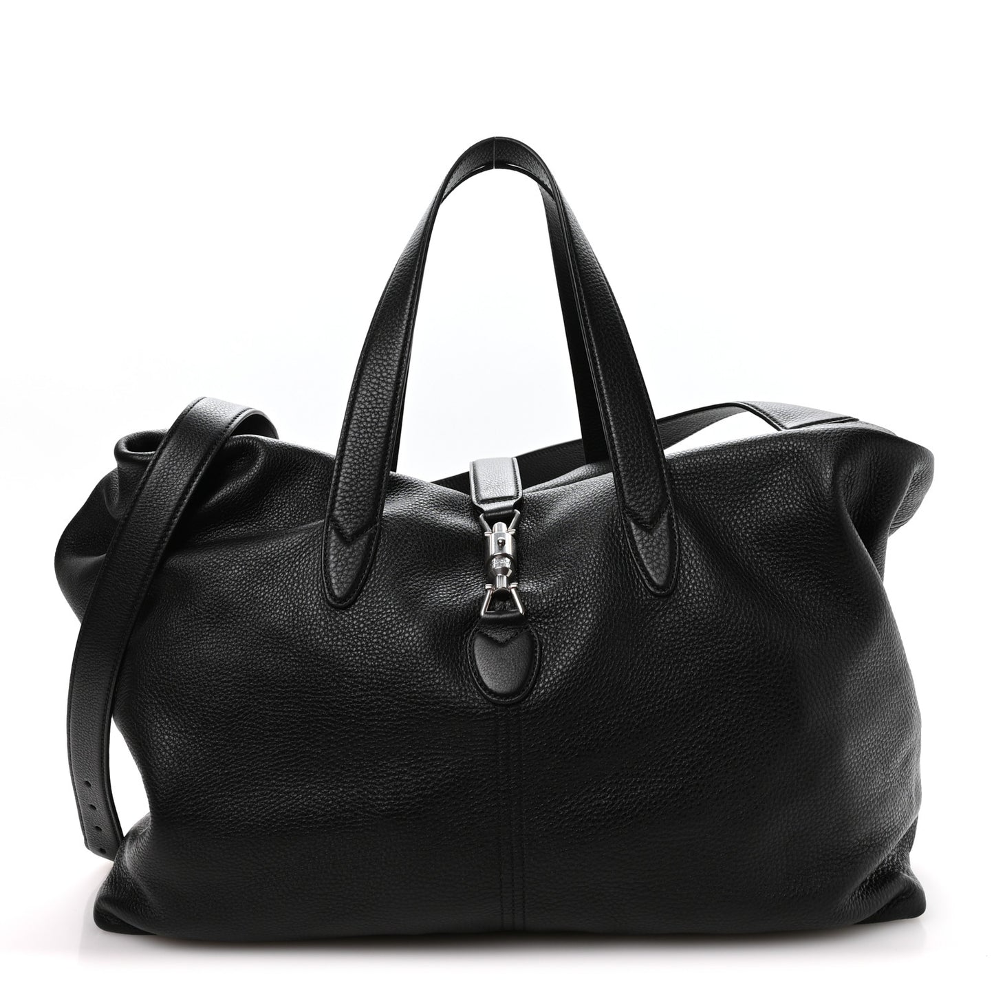 Amour Grane Calfskin Duffle Jackie 1961 Crossbody Bag Black