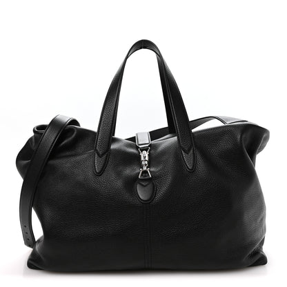 Gucci Amour Grane Calfskin Duffle Jackie 1961 Crossbody Bag Black 1 of 10