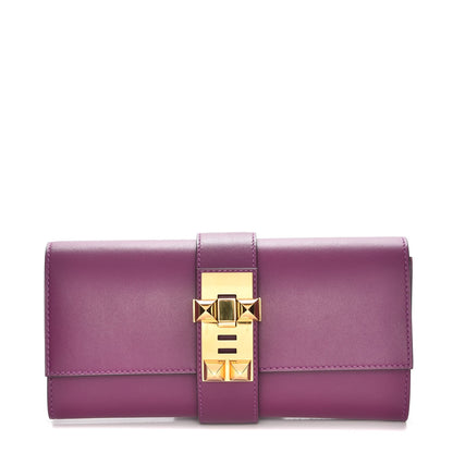 Hermes Tadelakt Medor 23 Clutch Anemone 1 of 7