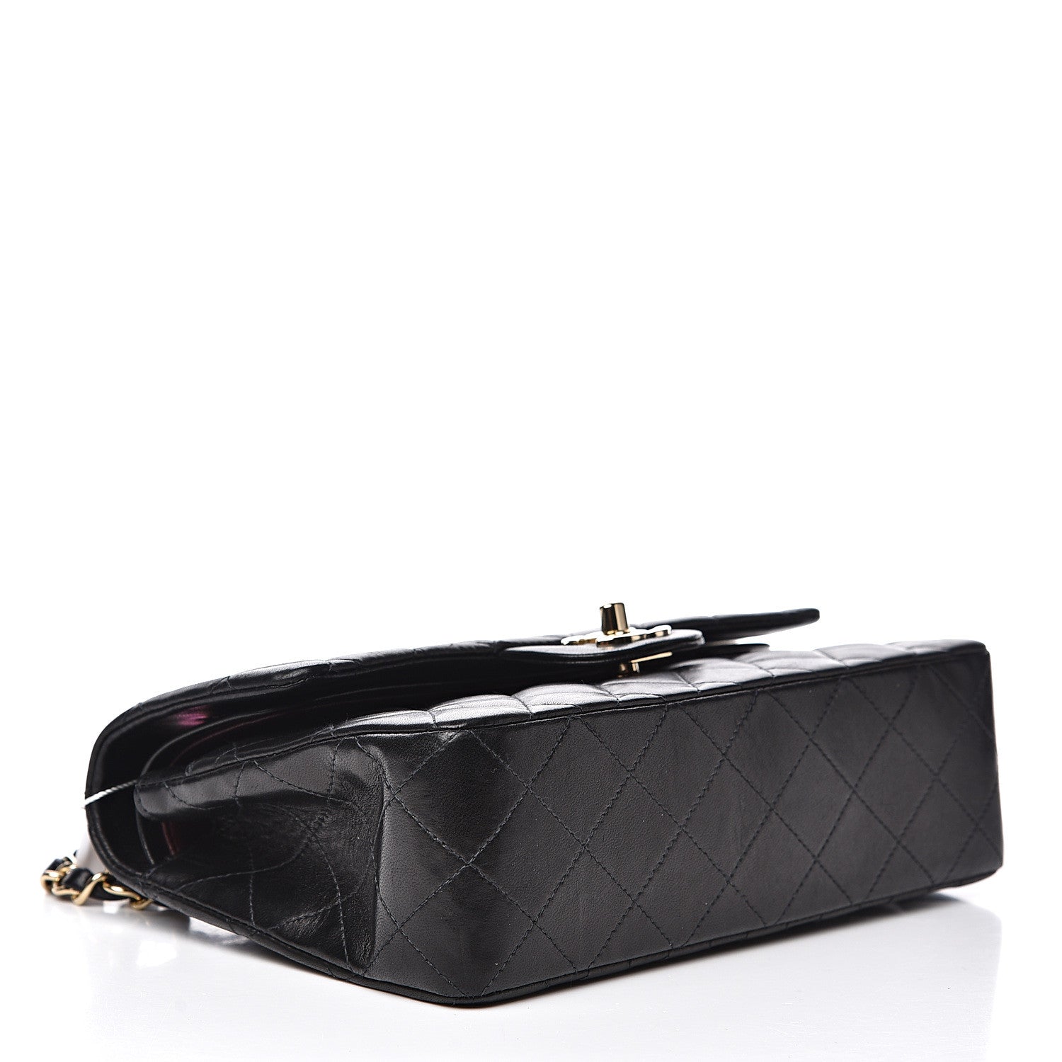 Chanel Lambskin Quilted Small Double Flap Black 3 of 16