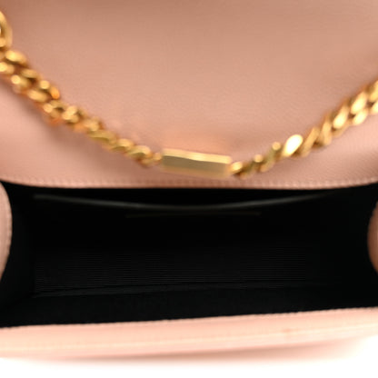 Saint Laurent Grain De Poudre Small Monogram Kate Satchel Pale Blush 5 of 11