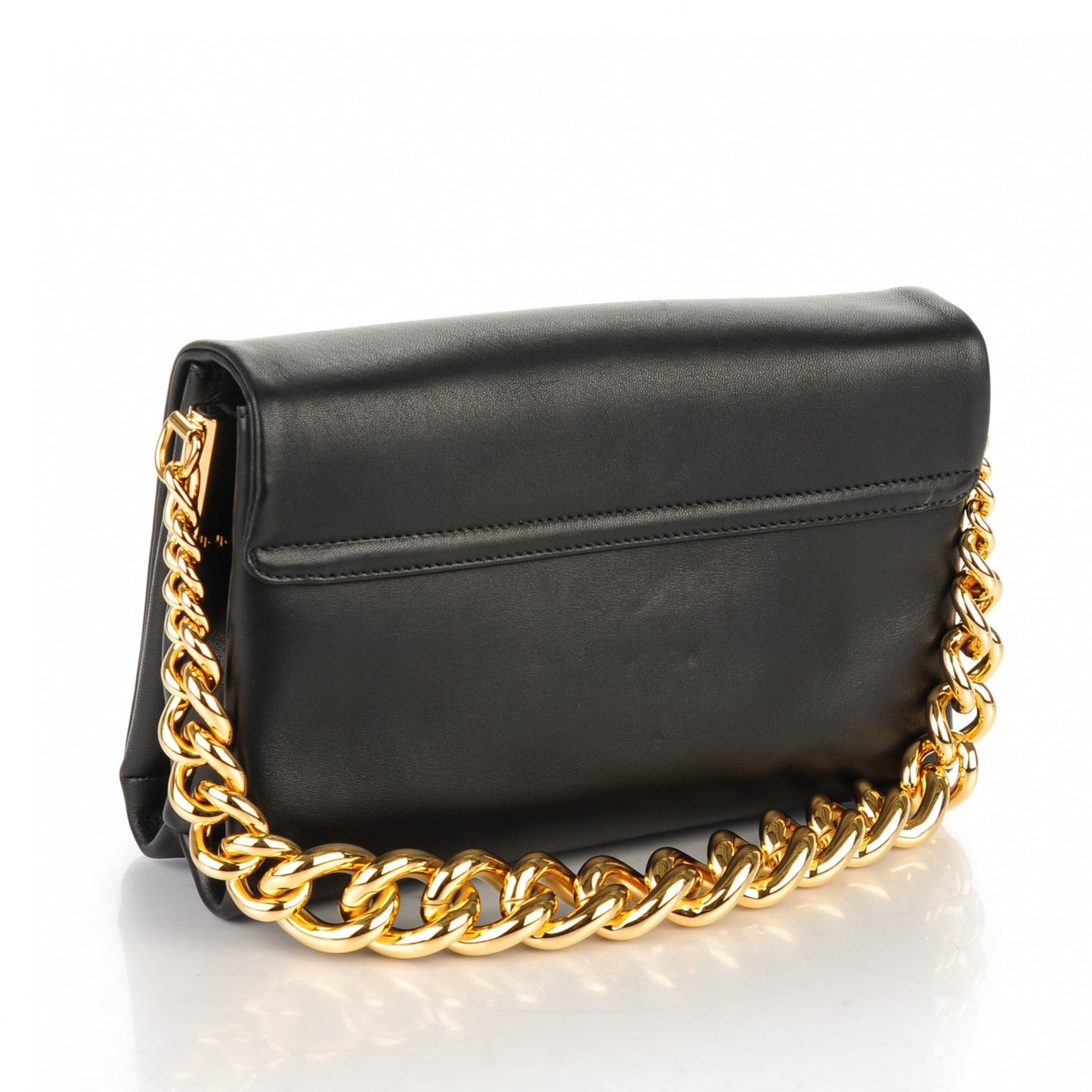 Nappa Palazzo Sultan Shoulder Bag Black