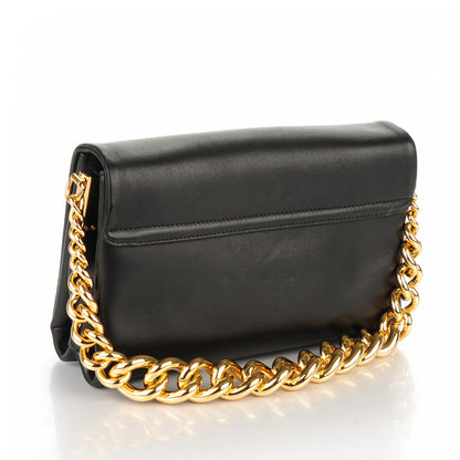 Versace Nappa Palazzo Sultan Shoulder Bag Black 3 of 6