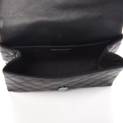 Chanel Grained Calfskin Quilted 2.55 Reissue Flap Belt Bag Clutch Black 5 of 7