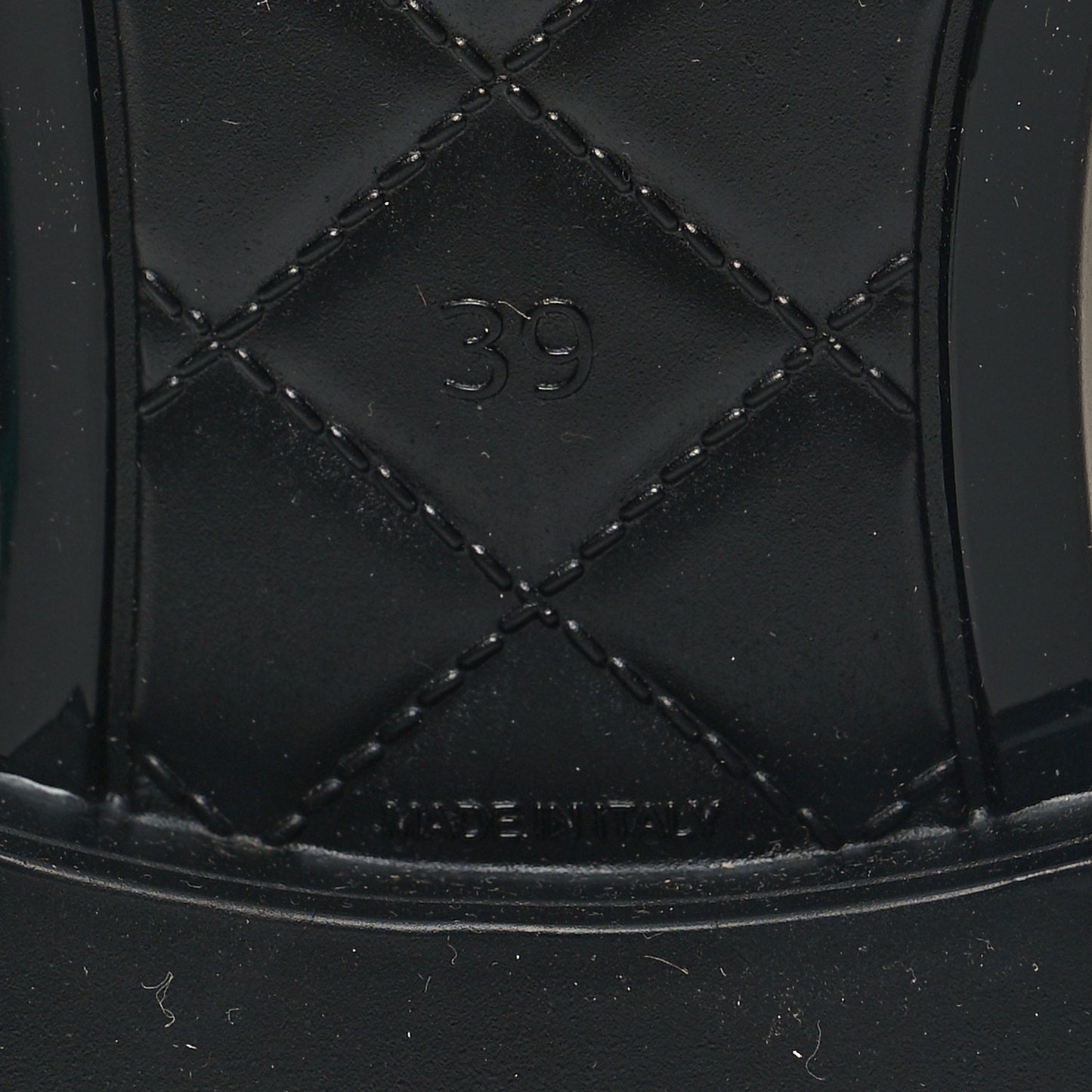 Rubber Rain Boots 39 Ivory Black