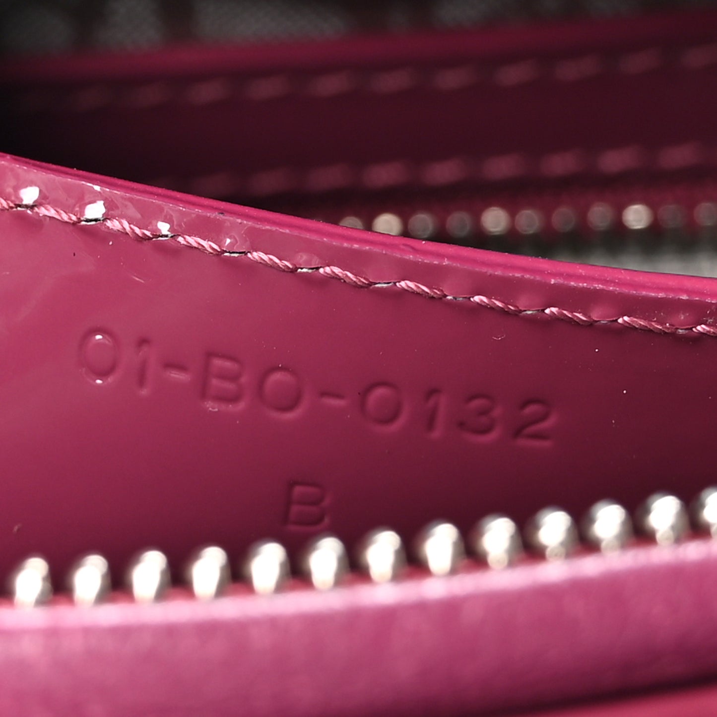 Patent Cannage Medium Lady Dior Dark Pink