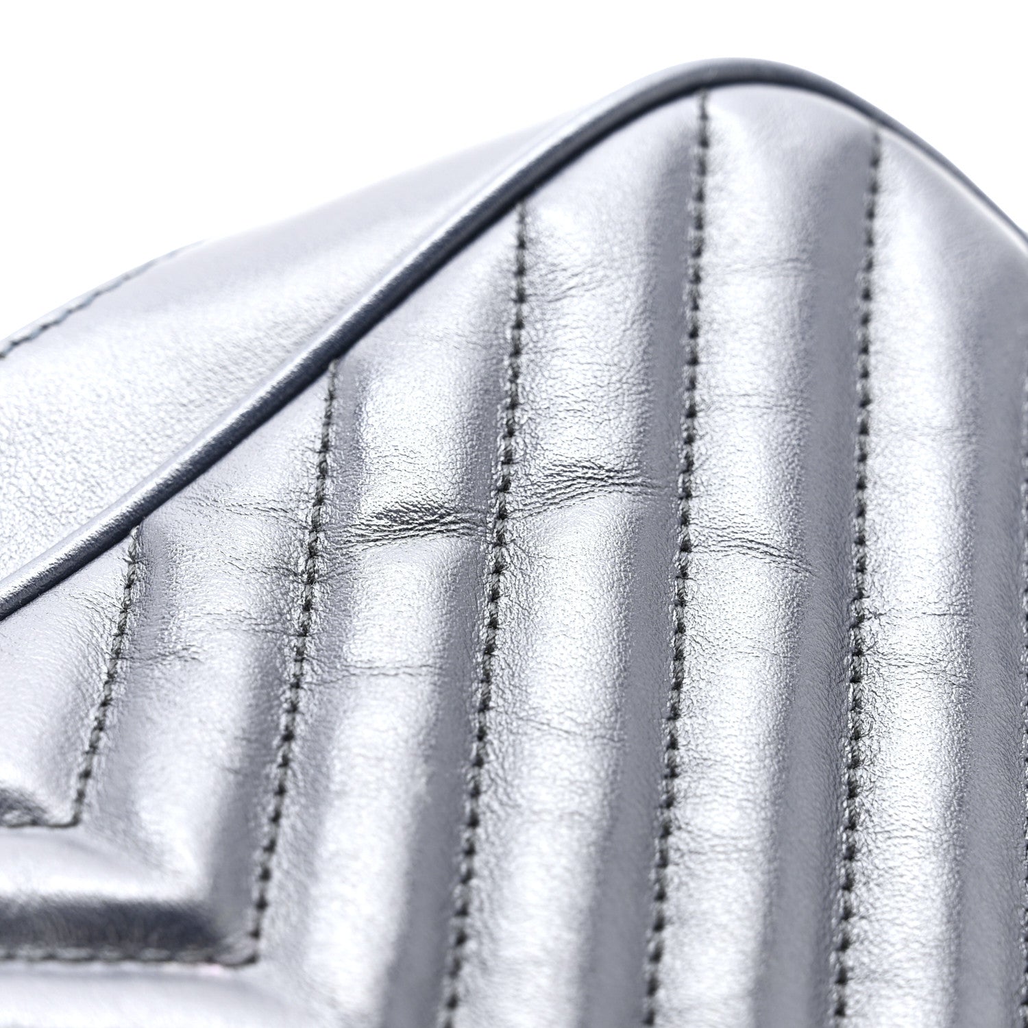 Saint Laurent Calfskin Matelasse Monogram Lou Camera Bag Deep Marine 12 of 15