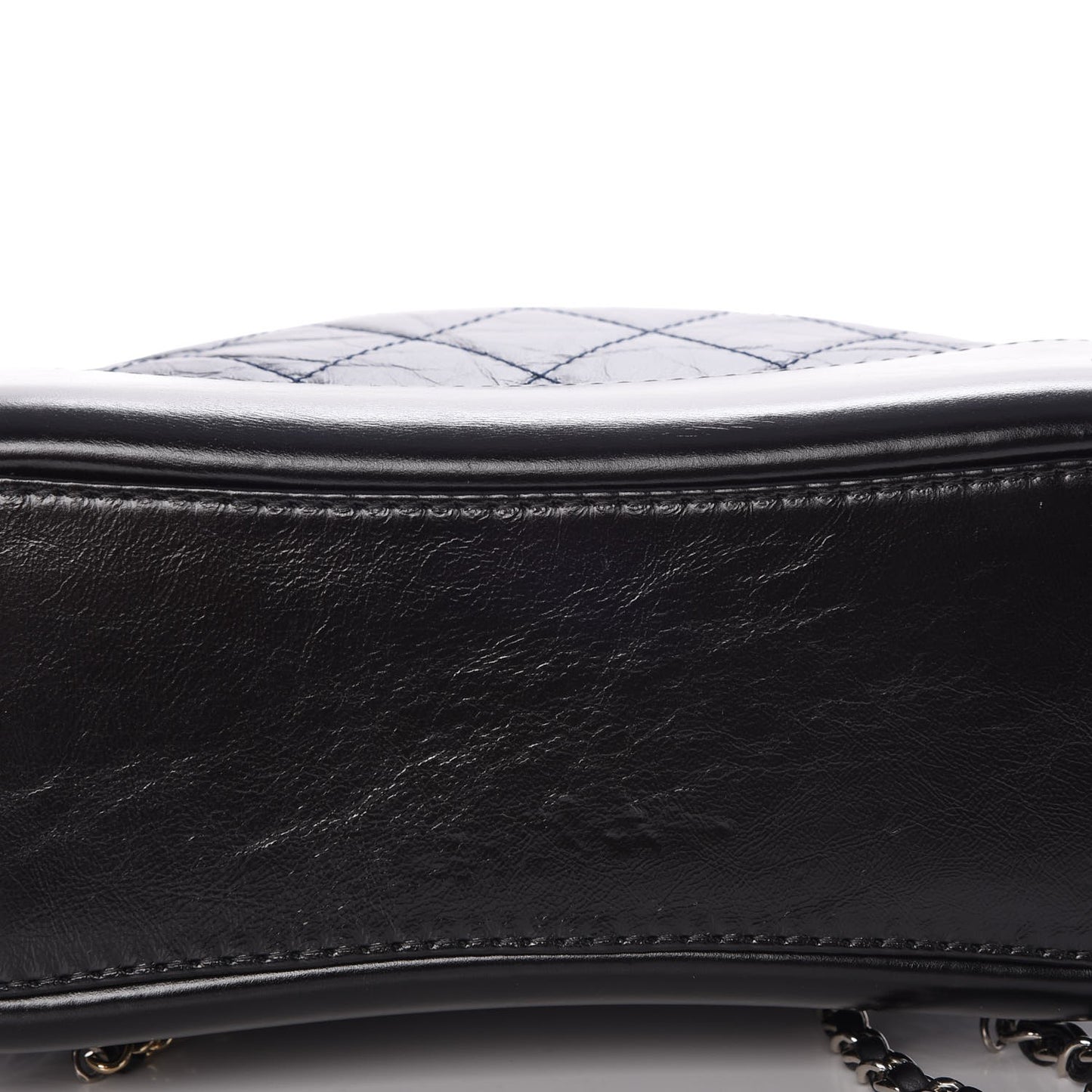 Aged Calfskin Quilted Small Gabrielle Backpack Blue Black