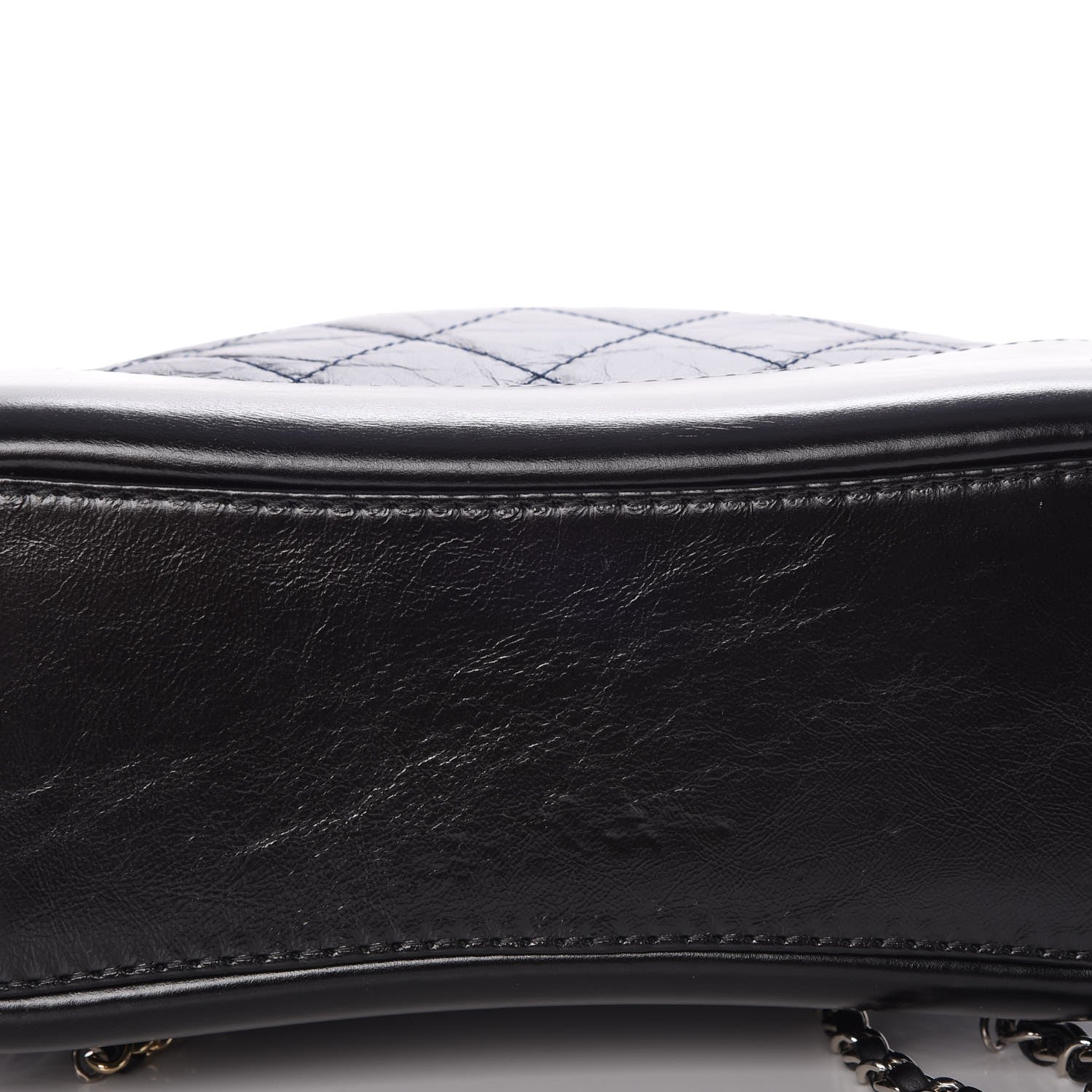 Chanel Aged Calfskin Quilted Small Gabrielle Backpack Blue Black 9 of 10