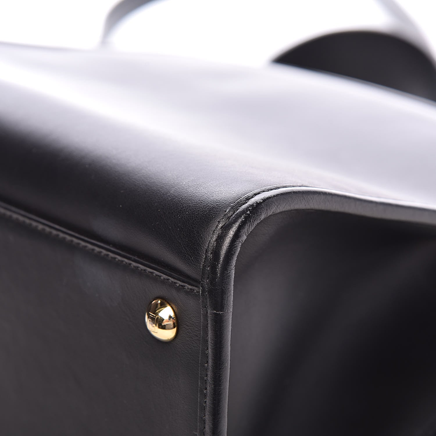 Fendi Vitello Century F is Fendi FF 1974 Embossed Small Runaway Satchel Black Maya 15 of 16