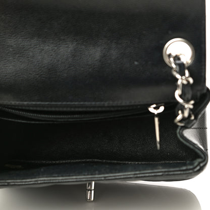 Chanel Caviar Chevron Quilted Mini Square Flap Black 5 of 17