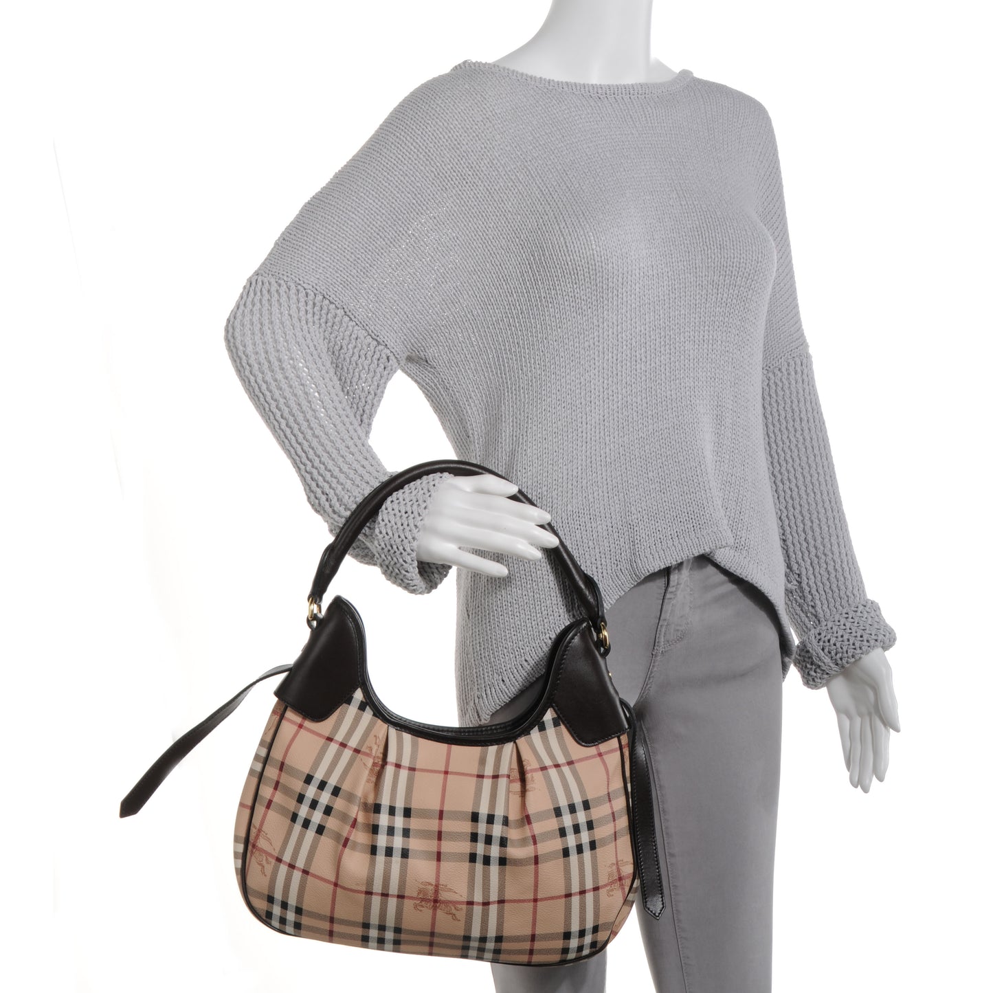 Haymarket Check Small Brooklyn Hobo