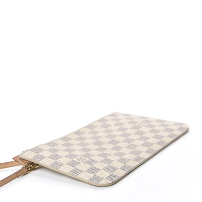 Louis Vuitton Damier Azur Neverfull MM GM Pochette Rose Ballerine 4 of 8