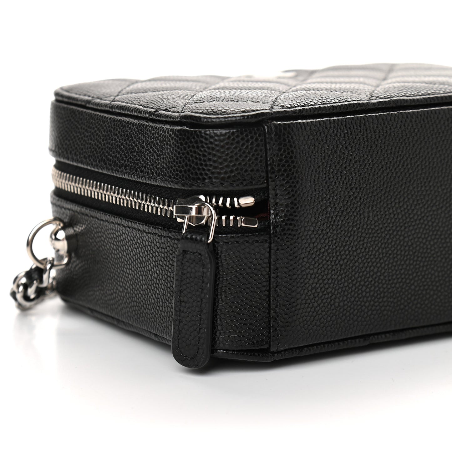 Caviar Quilted Camera Bag Black