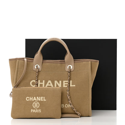 Chanel Mixed Fibers Medium Deauville Tote Beige 15 of 15