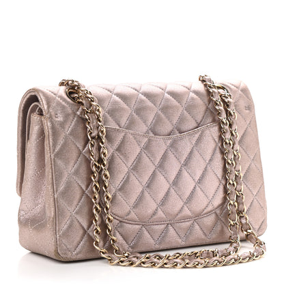 Chanel Iridescent Calfskin Quilted Medium Double Flap Light Pink 3 of 11