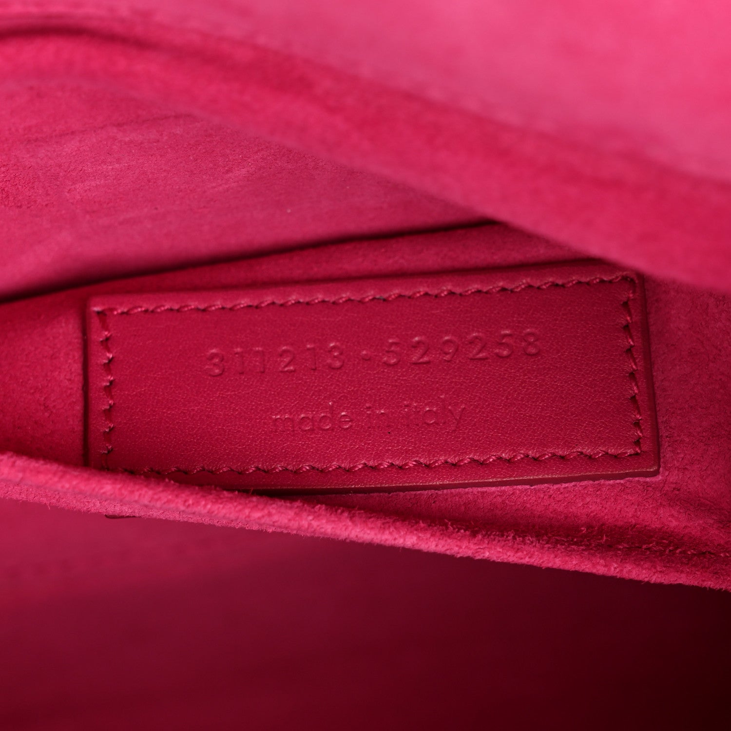 Saint Laurent Calfskin Classic Y Ligne Clutch Fuchsia 7 of 13