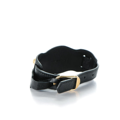 Balenciaga Agneau Arena Giant 12 Gold Hardware L Bracelet Black 3 of 6