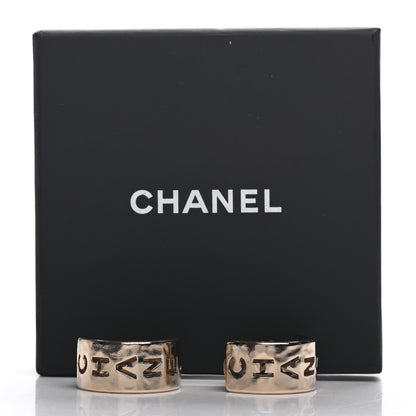 Chanel Metal Bow-tiful CC Hoop Clip On Earrings Gold 5 of 5