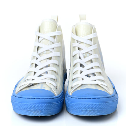 Christian Dior Technical Canvas Oblique Gradient Mens B23 High Top Sneakers 41 Blue 2 of 8