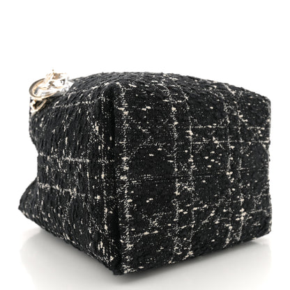 Christian Dior Tweed Cannage Small Vertical Toujours Black 4 of 9