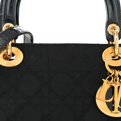 Christian Dior Nylon Cannage Medium Lady Dior Black 8 of 12