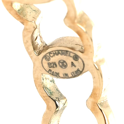 Chanel Metal CC Hoop Earrings Gold 4 of 4