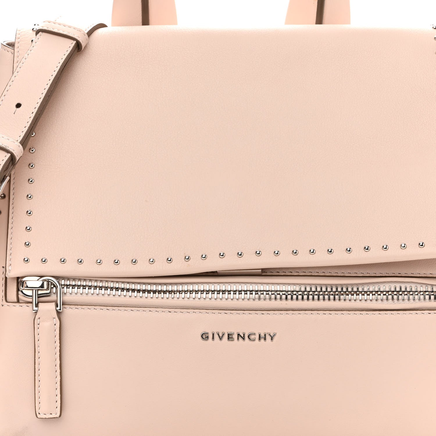 Givenchy Calfskin Mini Studded Pandora Pure Flap Bag Sand 7 of 11