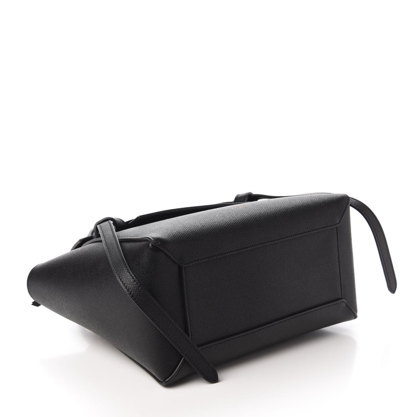 Grained Calfskin Micro Belt Bag Black