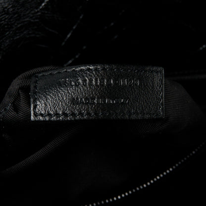 Saint Laurent Crinkled Calfskin Matelasse Monogram Medium Niki Chain Satchel Black 7 of 10