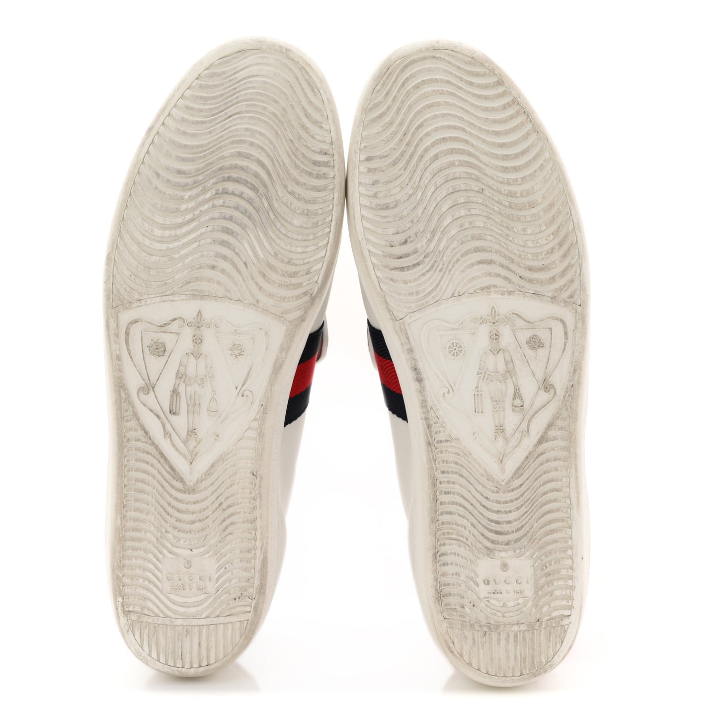 Calfskin Ayers Web Blind for Love Embroidered Womens Ace Sneakers 40.5 White