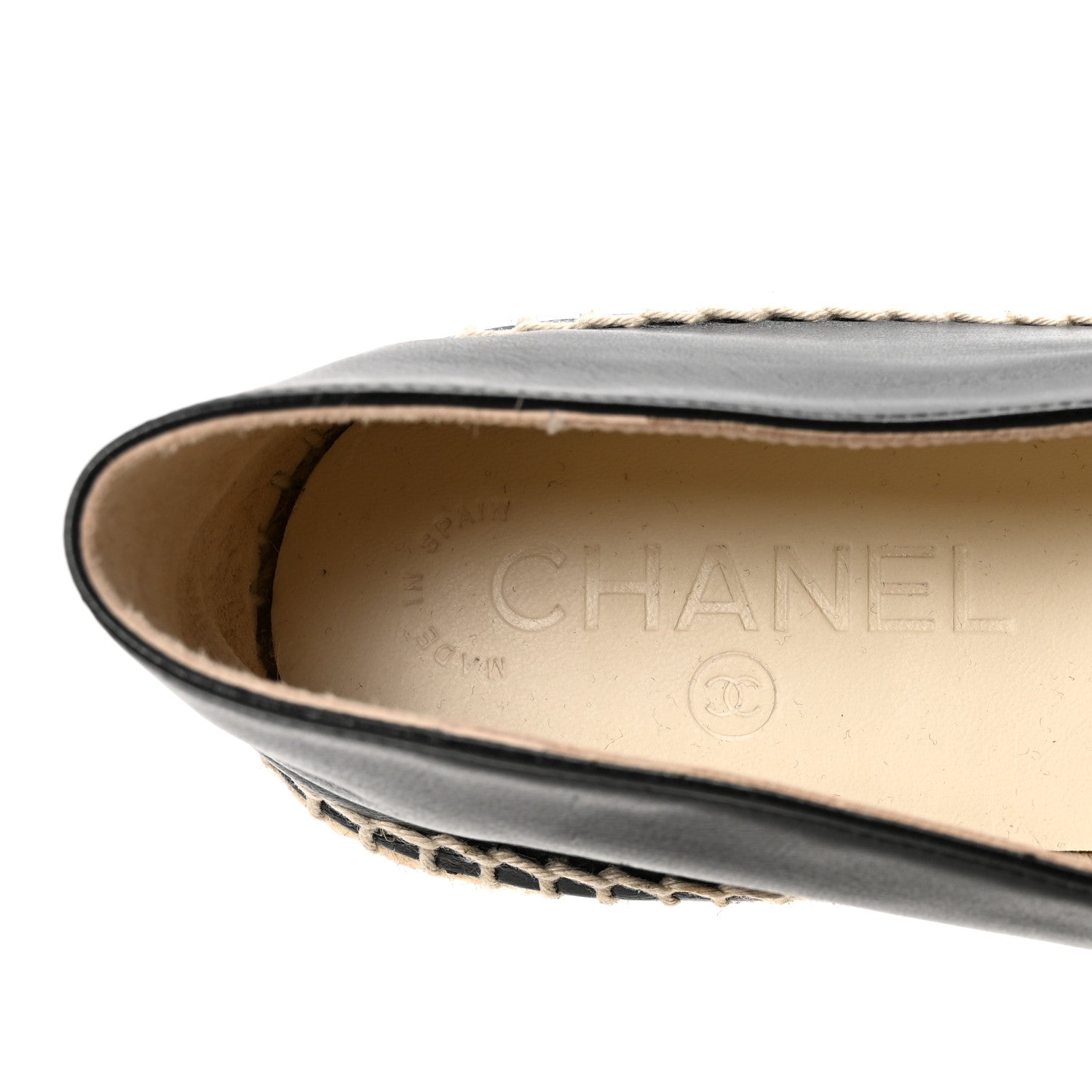 Chanel Lambskin CC Espadrilles 41 Black 16 of 18