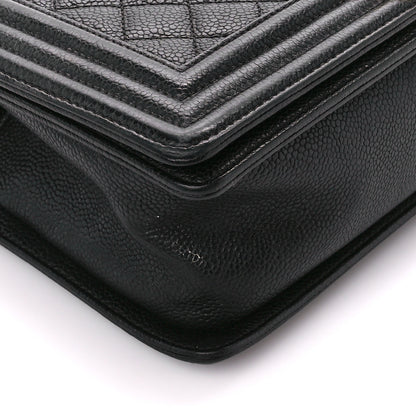 Chanel Caviar Quilted Medium Boy Flap Black 9 of 12