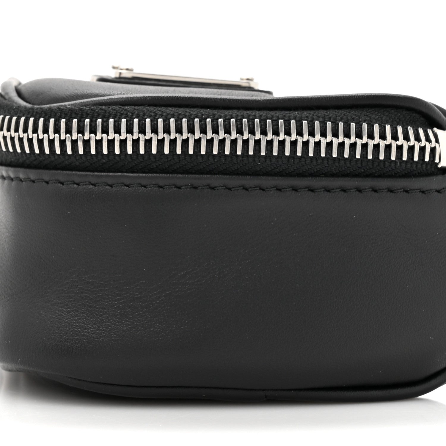 Prada Nappa Mini Triangle Pouch With Strap Black 8 of 10