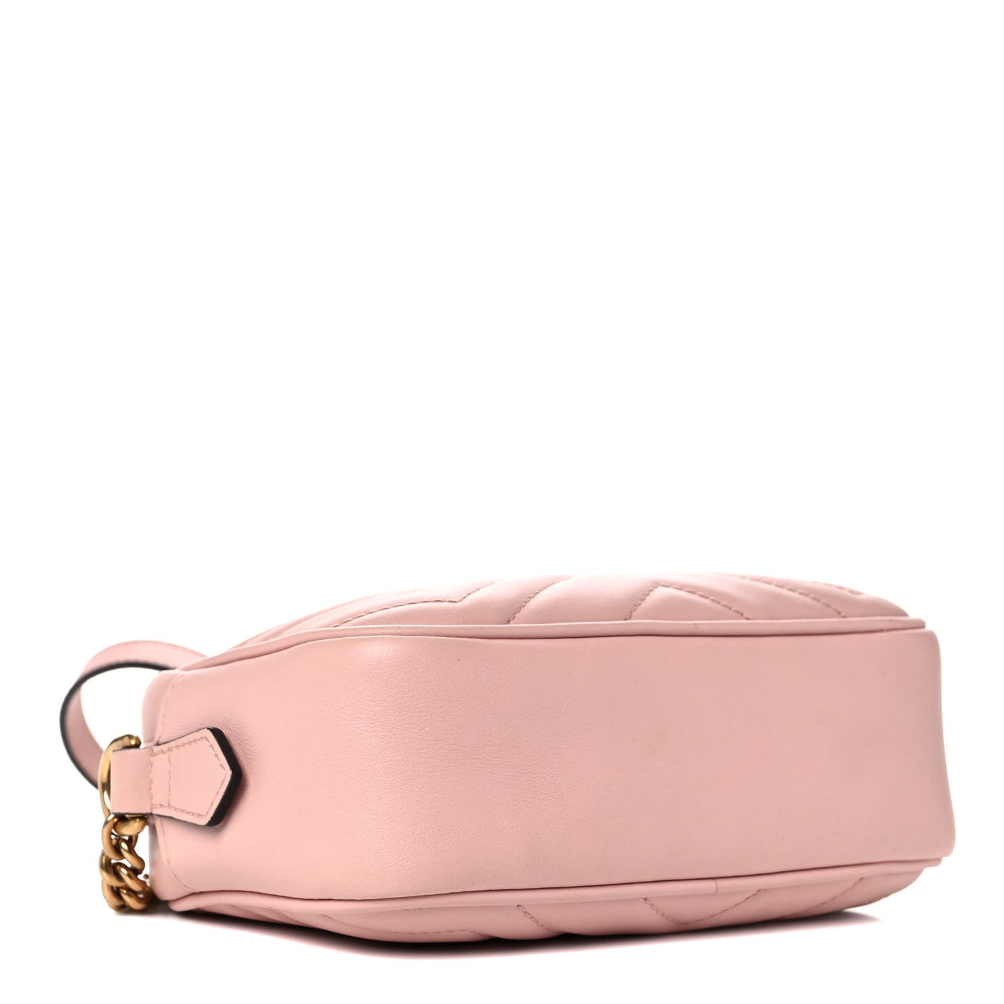Calfskin Matelasse Mini GG Marmont Chain Shoulder Bag Perfect Pink