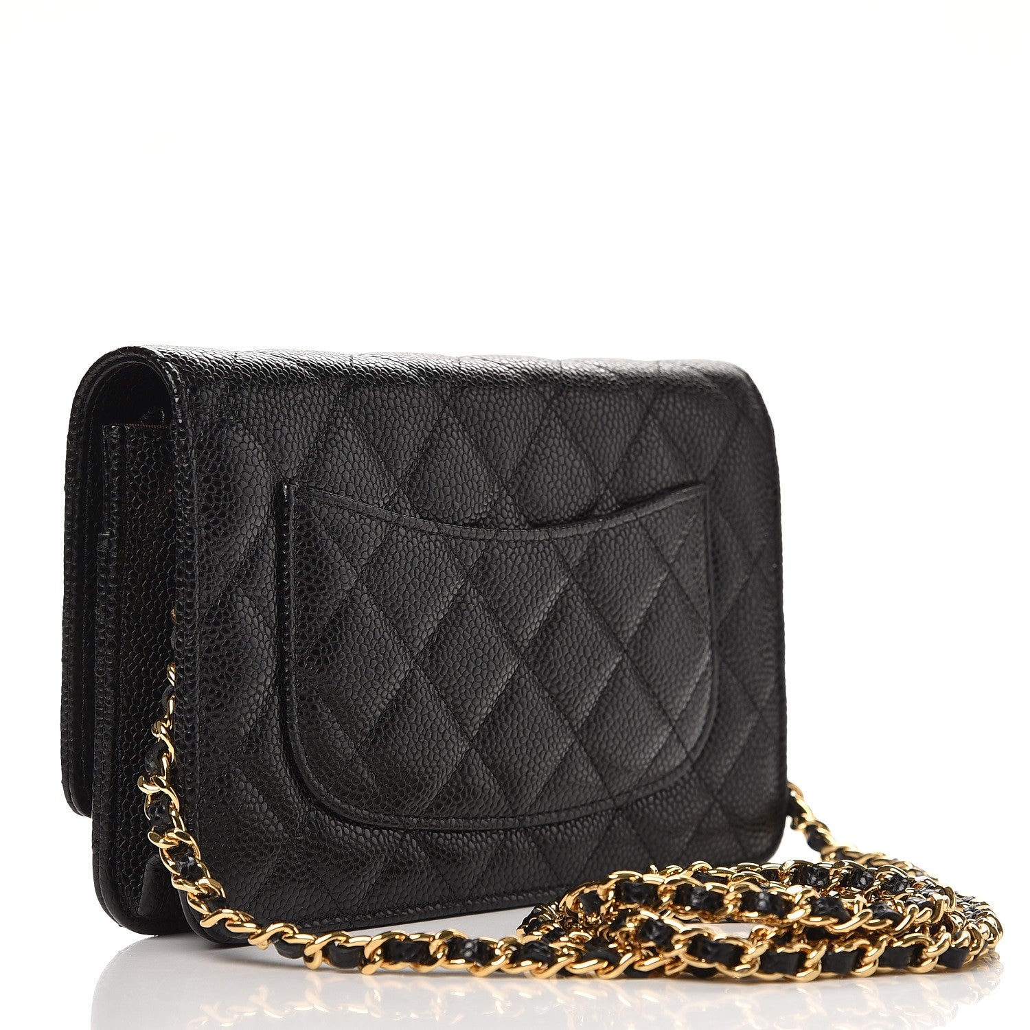 Chanel Caviar Quilted Wallet On Chain WOC Black 3 of 9