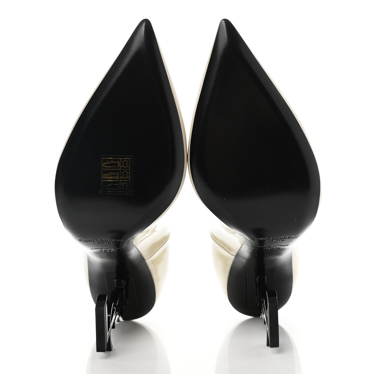 Saint Laurent Patent Opyum 100 Pumps 38.5 Neutro 5 of 12