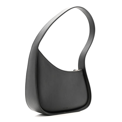The Row Smooth Calfskin Half Moon Shoulder Bag Black 3 of 11