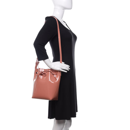 Mansur Gavriel Patent Calfskin Mini Bucket Blush 2 of 10